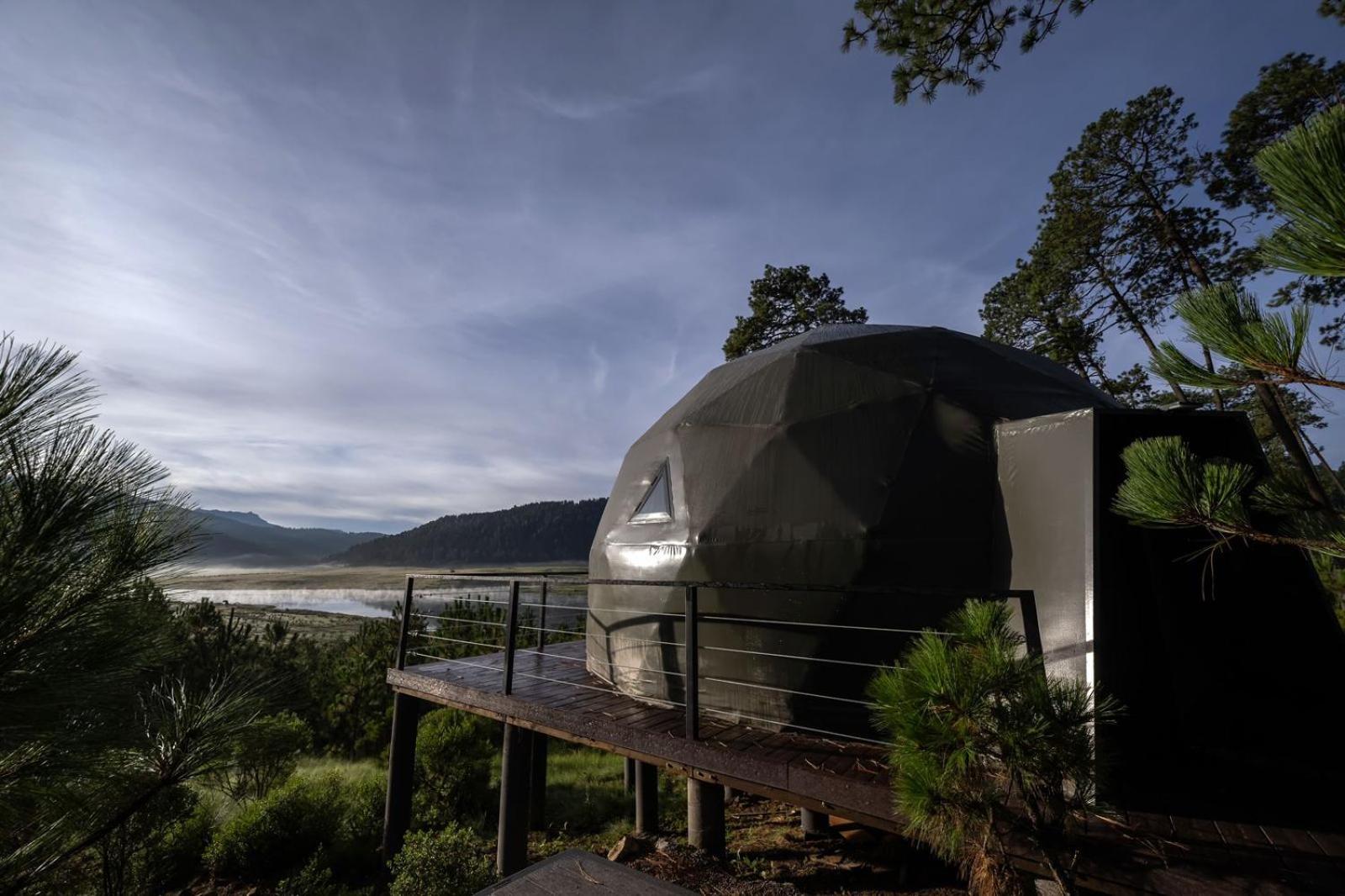 Hotel Lobo Glamp Amanalco de Becerra Exterior foto