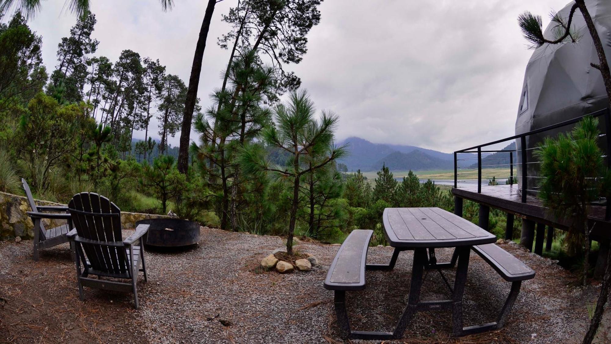 Hotel Lobo Glamp Amanalco de Becerra Exterior foto