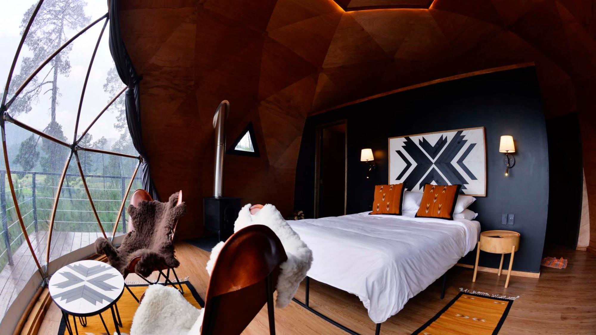 Hotel Lobo Glamp Amanalco de Becerra Exterior foto