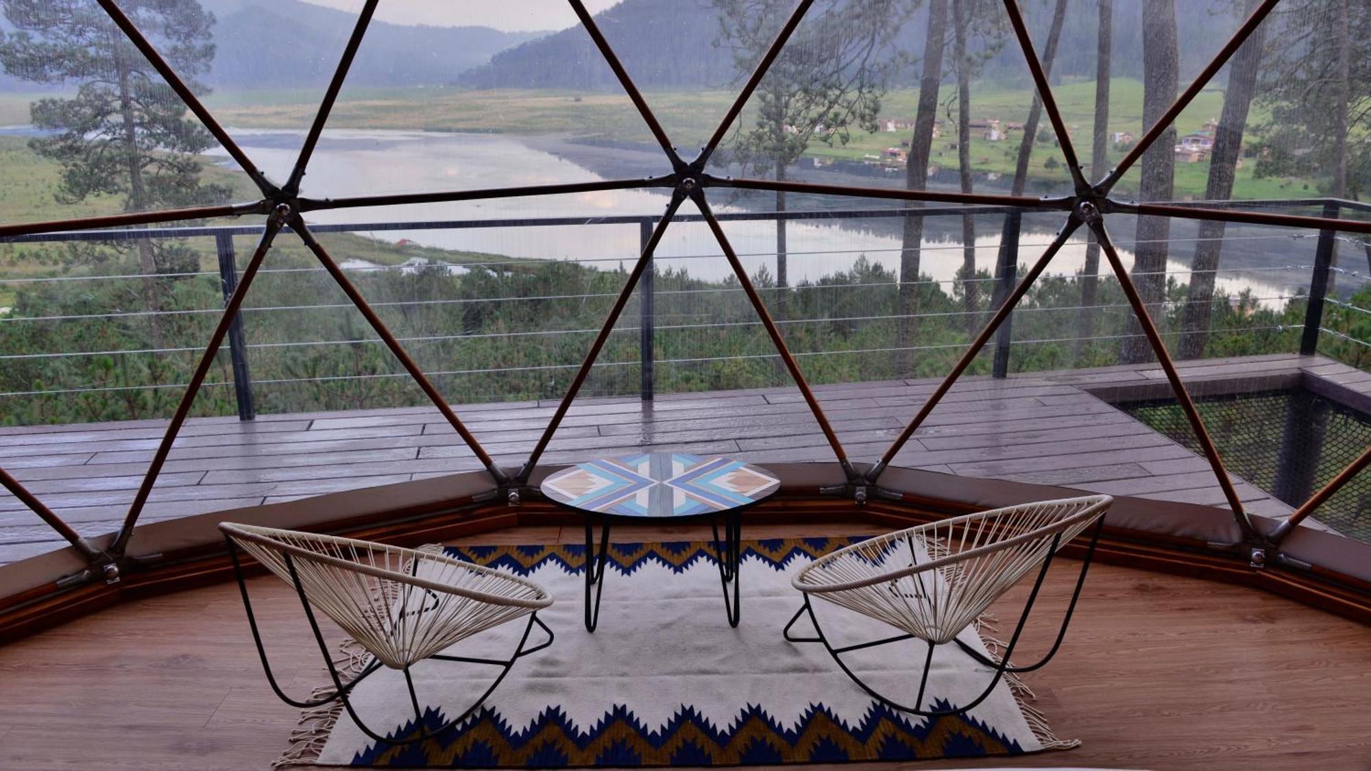 Hotel Lobo Glamp Amanalco de Becerra Exterior foto